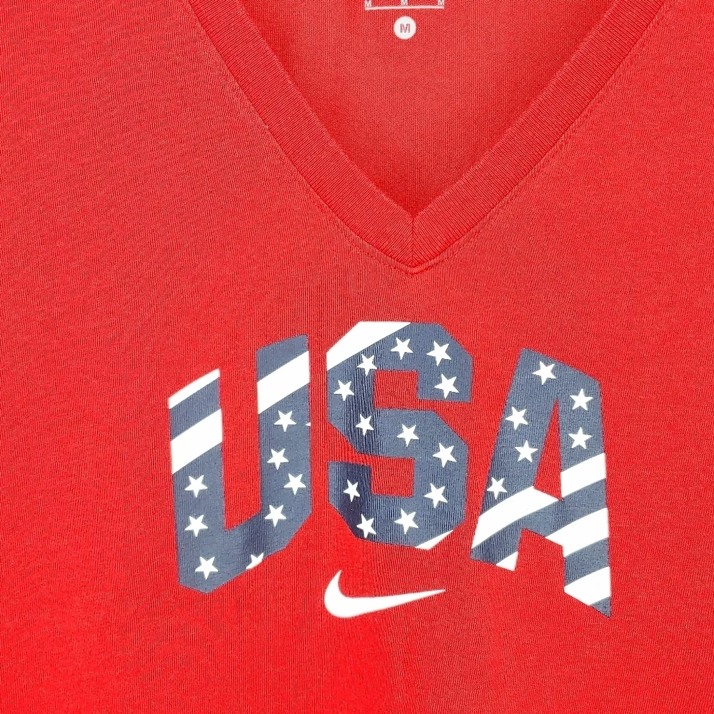 Nike dri fit, USA Olympic tee. Red, size Med.